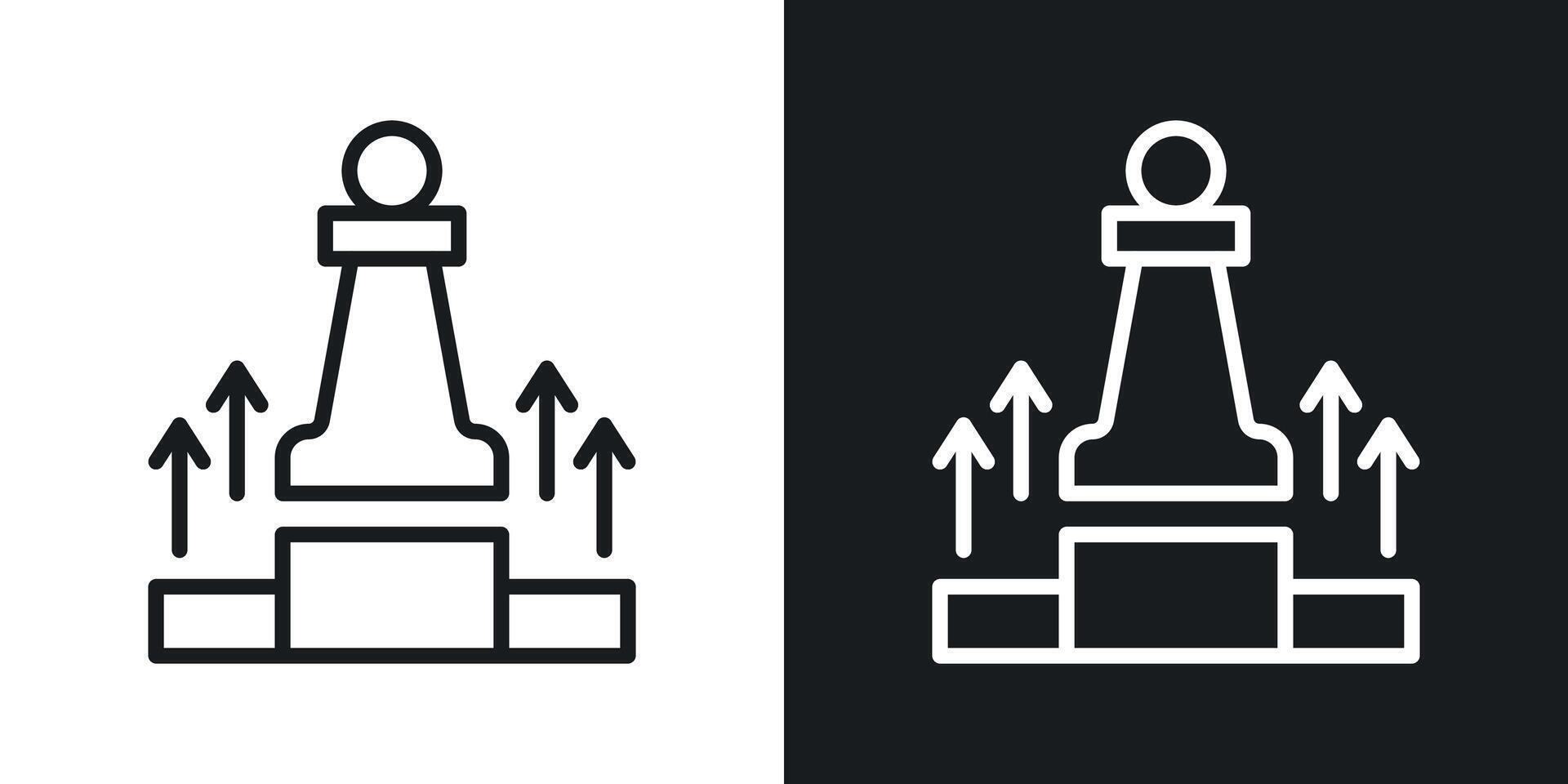 Archive market leadership icon vector