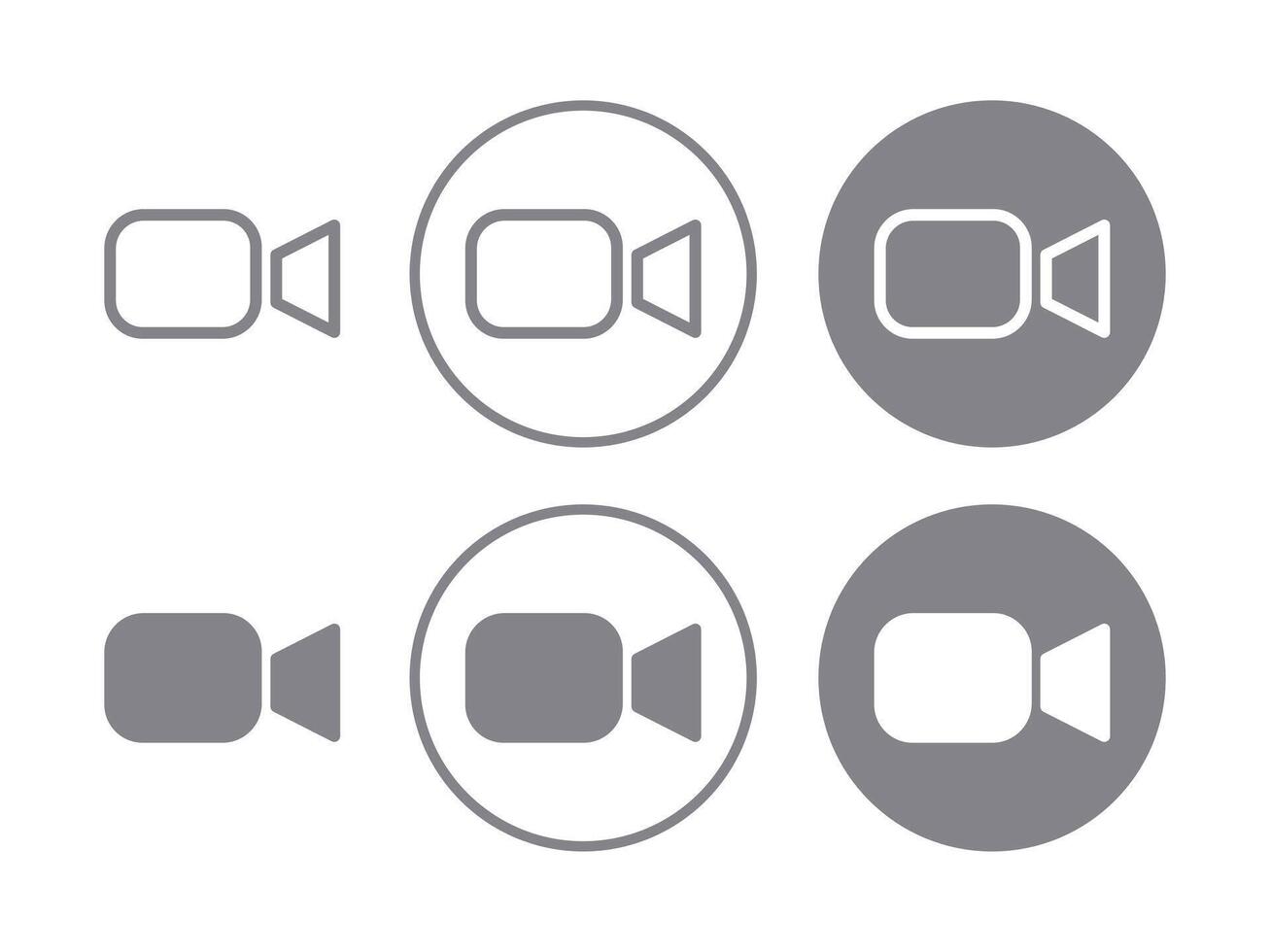 Video call icon vector