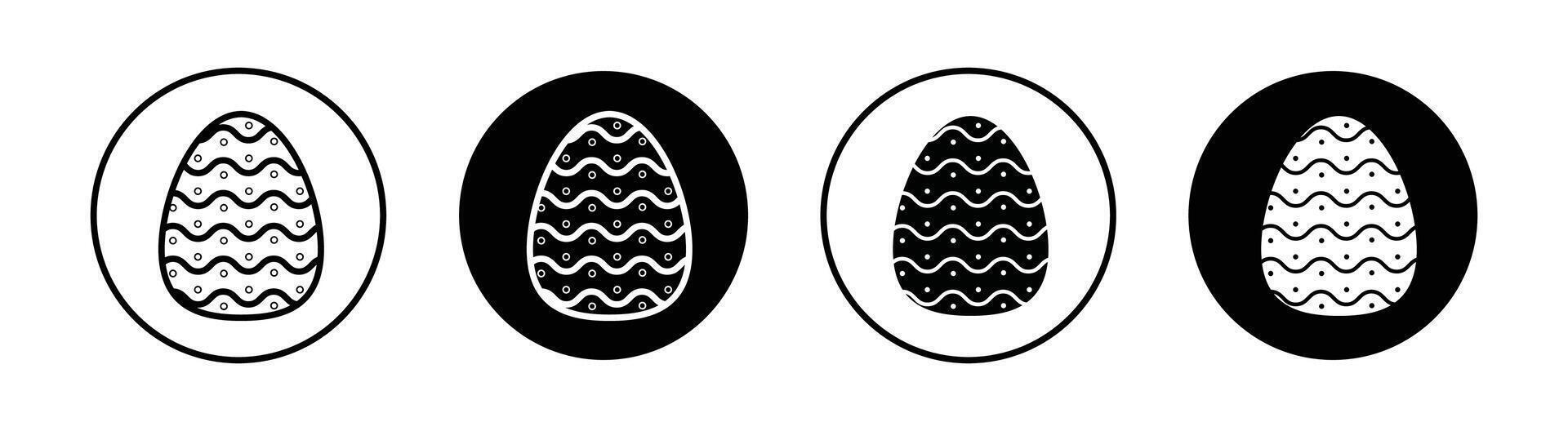 Easter egg icon vector