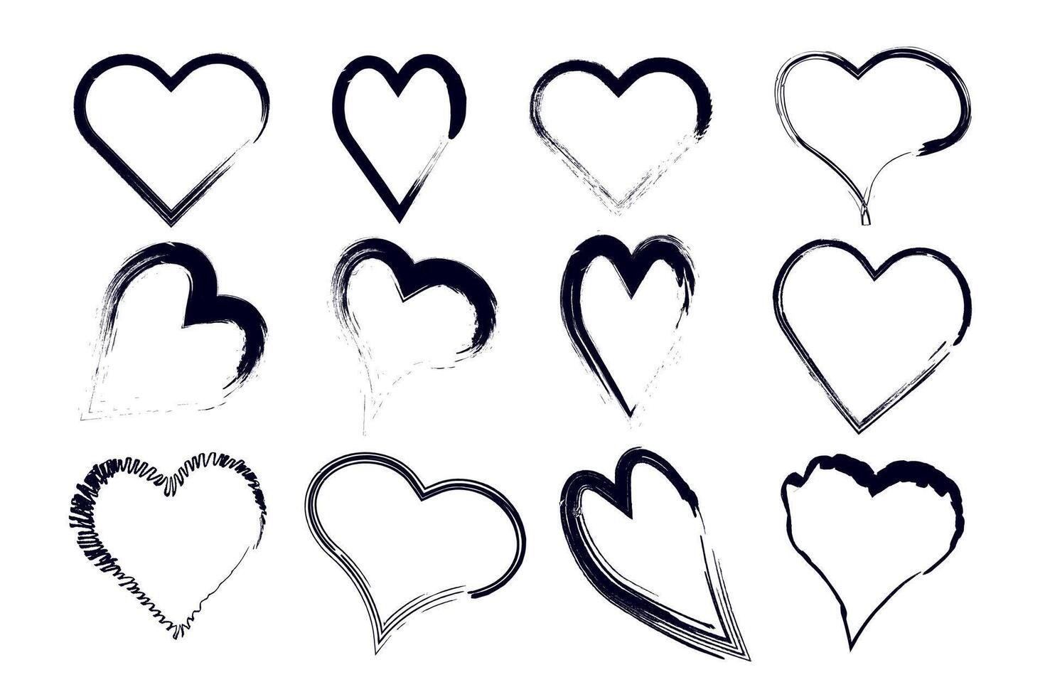 Heart icon vector illustration on white background.