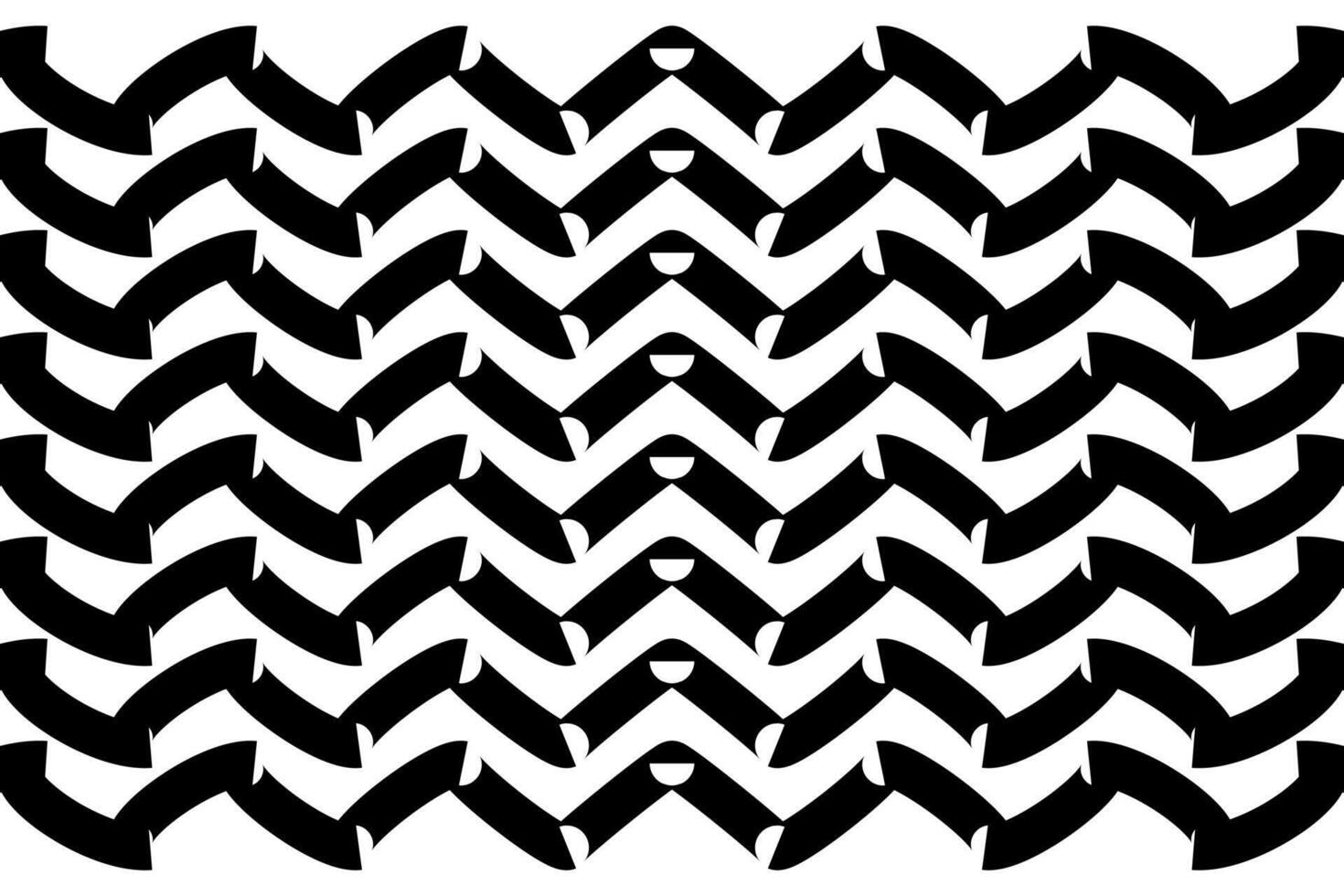 Zigzag chevron seamless pattern in black vector. vector