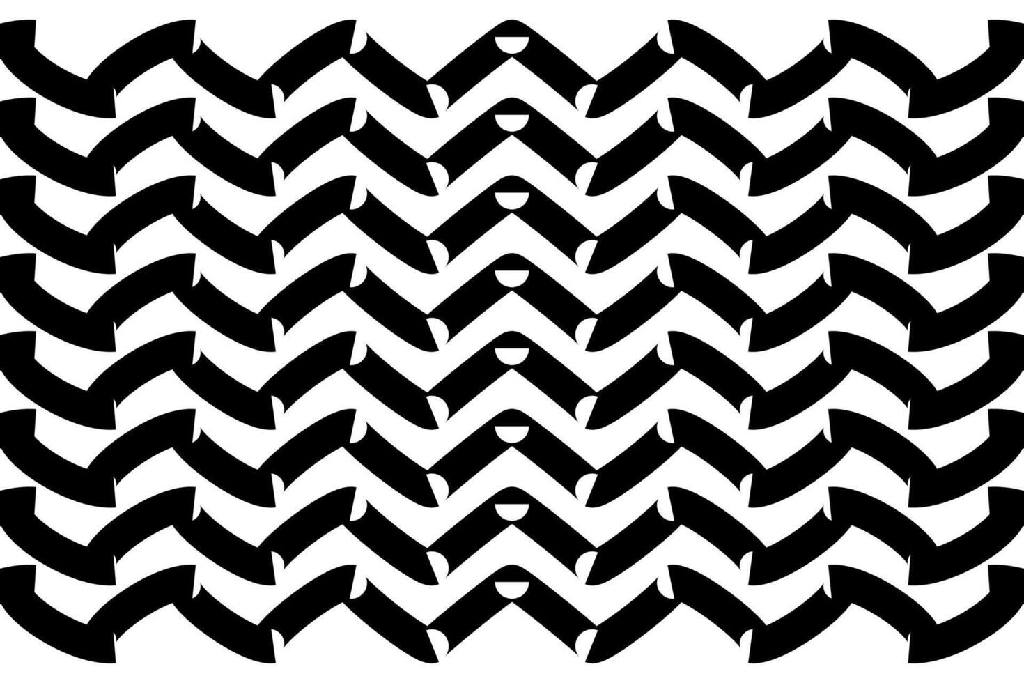 zigzag cheurón sin costura modelo en negro vector. vector