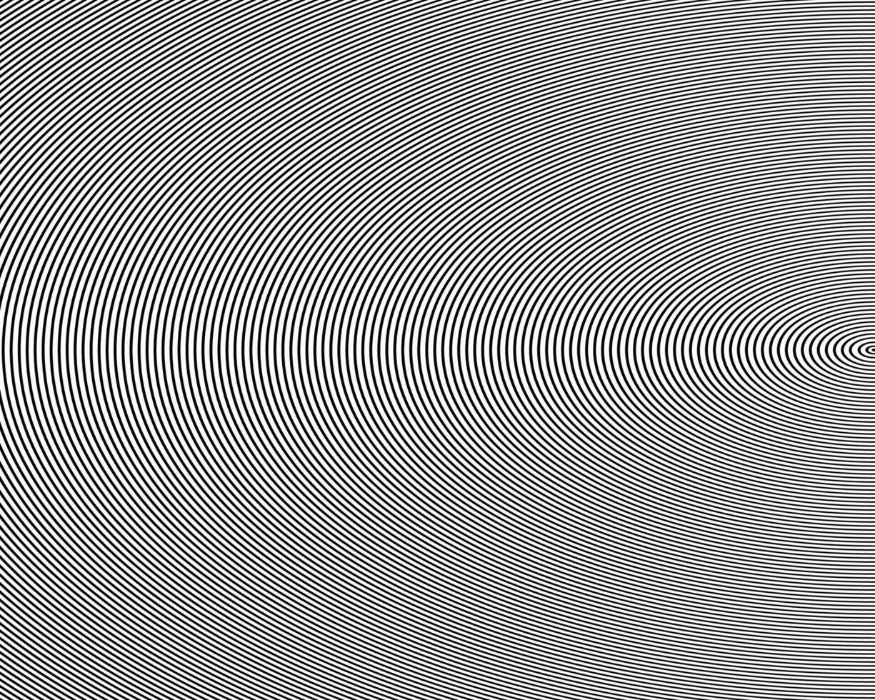 Concentric circle diagonal lines, oblique, monochrome stripe lines pattern. vector
