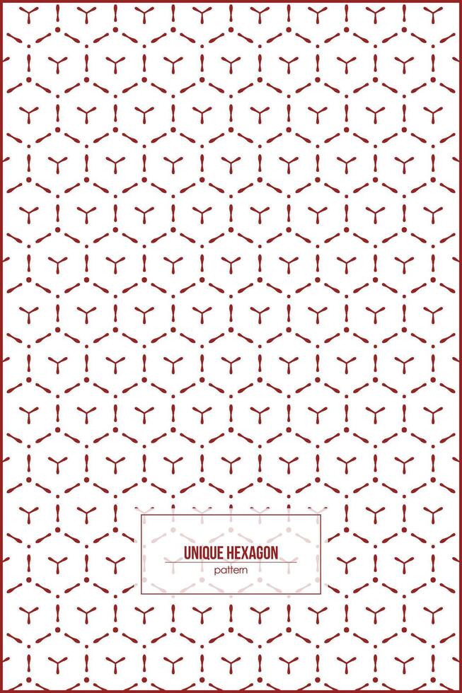 unique hexagon shape pattern for simple background art vector