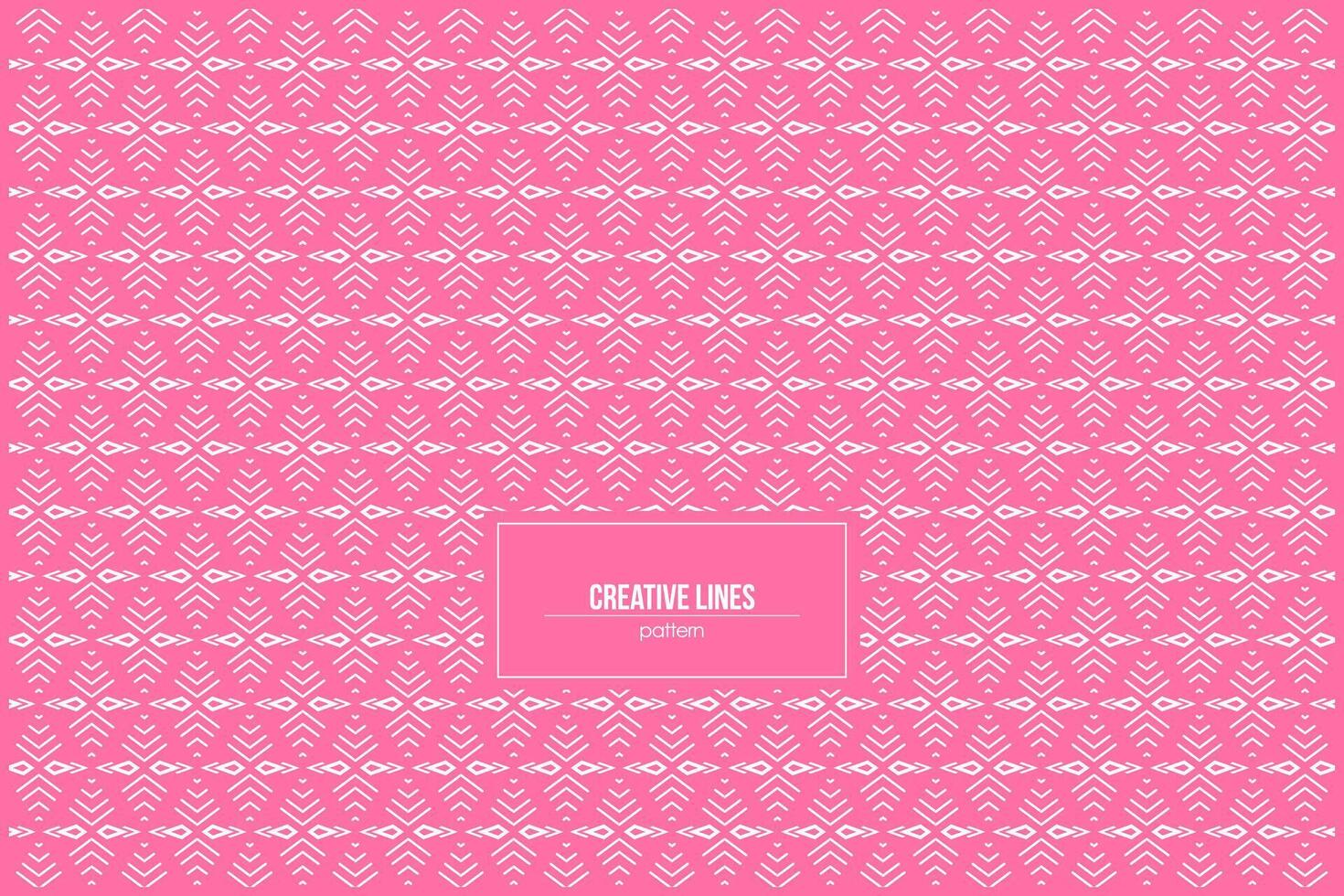 creative line pattern with colorful pink background vector