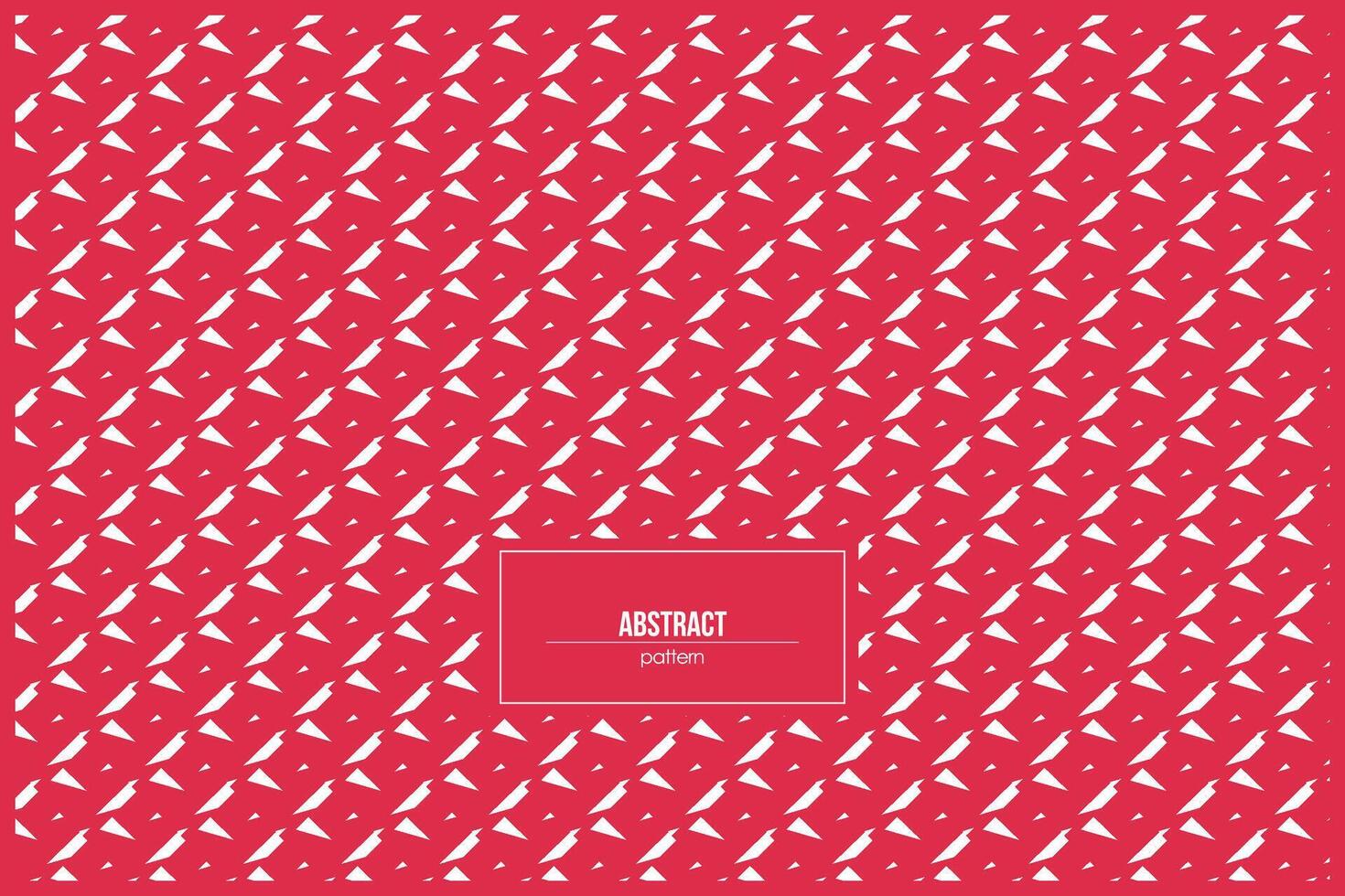 abstract pattern of multiple white triangles with red background vector