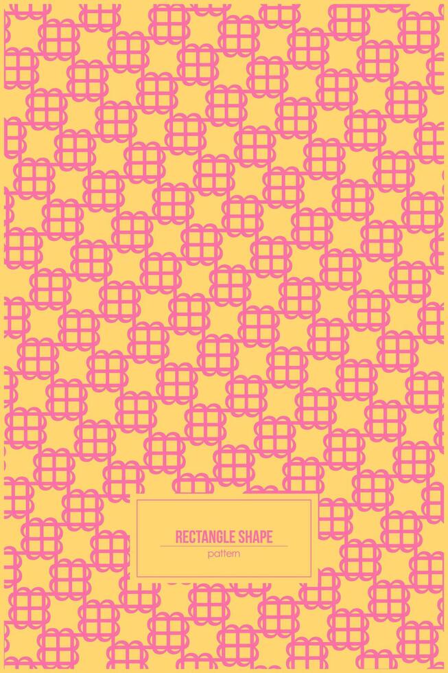 general table cloth pattern with endless cute rectangle shape vector