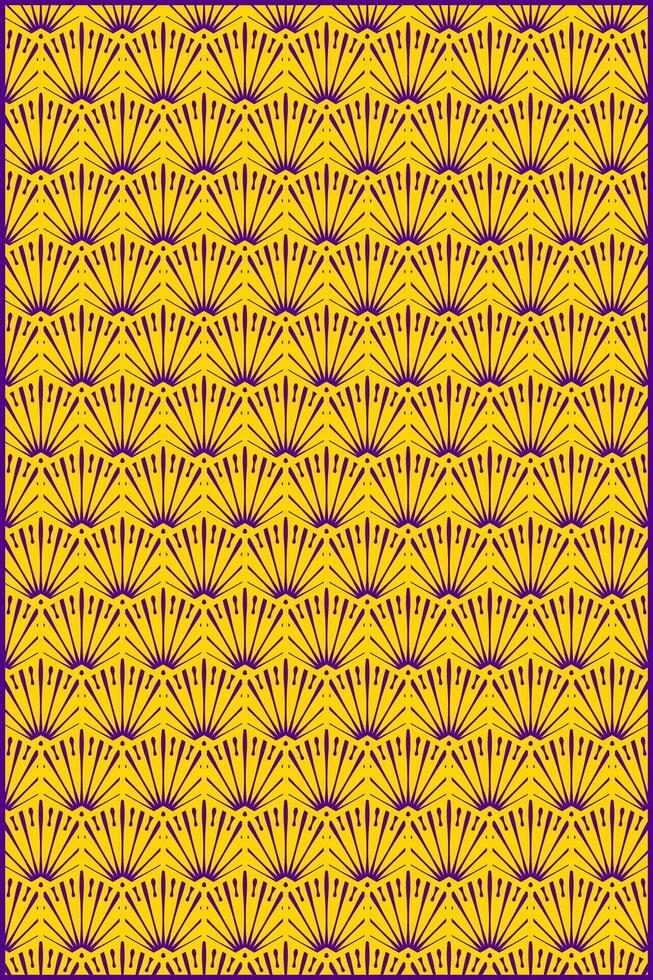 púrpura Fuegos artificiales modelo con brillante amarillo antecedentes vector