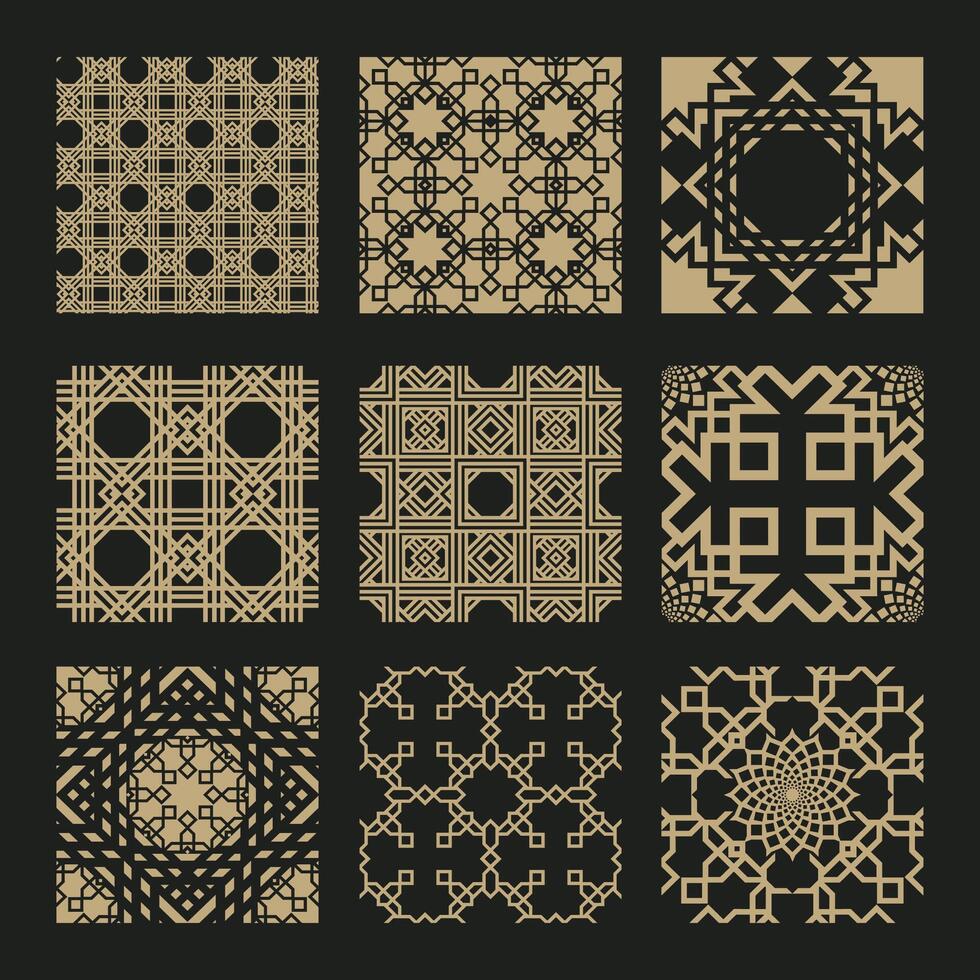 Islamic Moroccan Ramadan Seamless Pattern vector