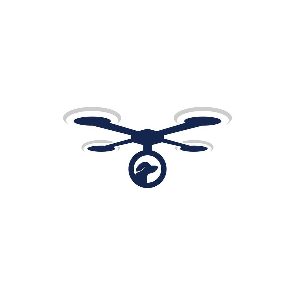 Drone Carrying Dog illustration design vector template, suitable for your company