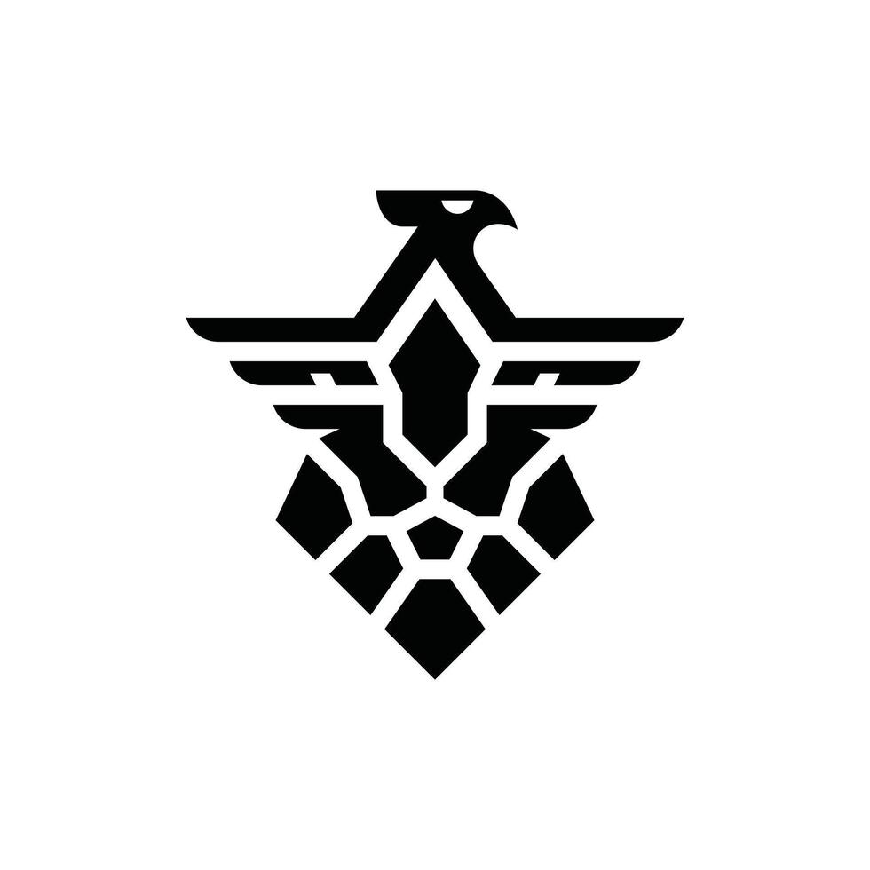 Animal Lion Eagle Geometric Logo vector illustration, design template for your company