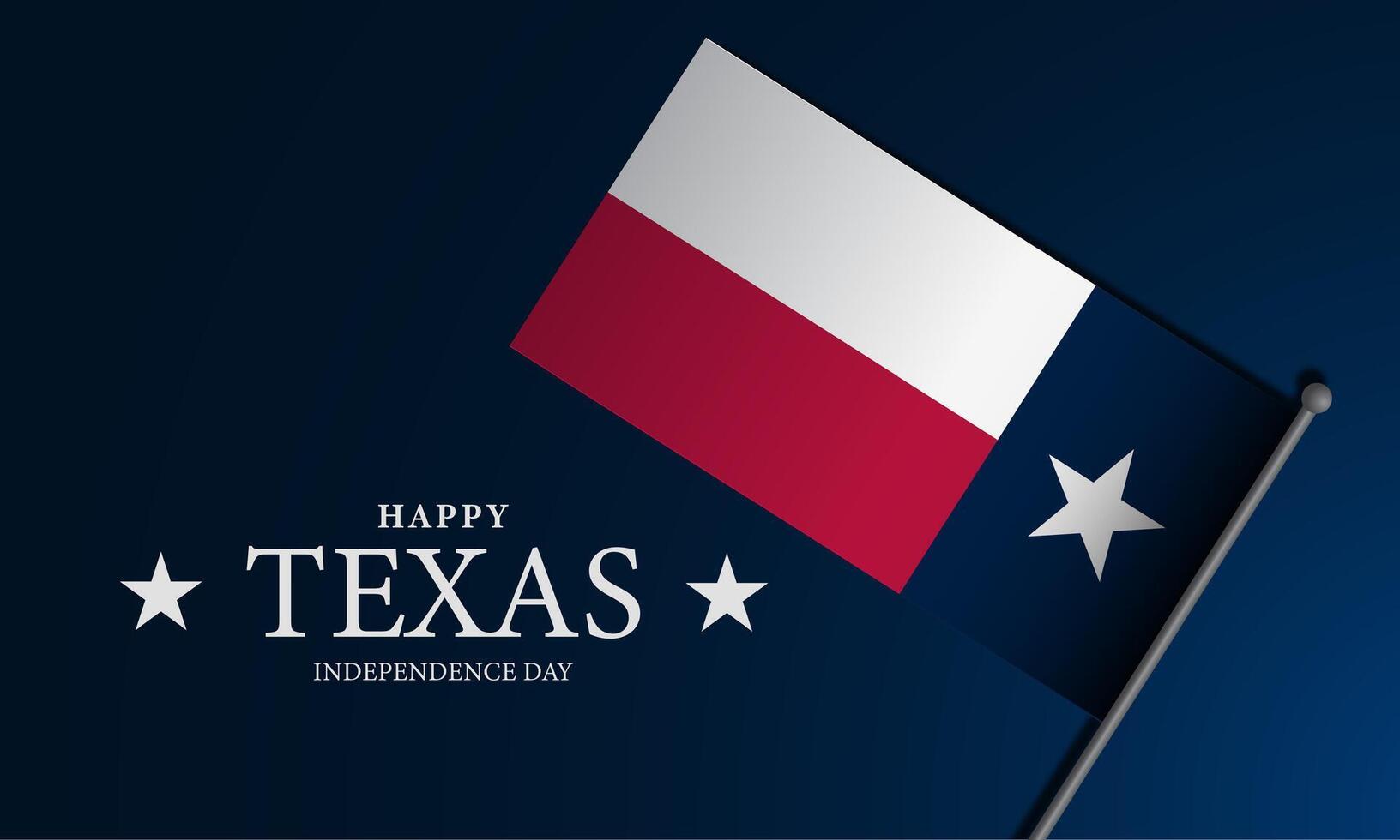 Texas independencia día antecedentes vector ilustración