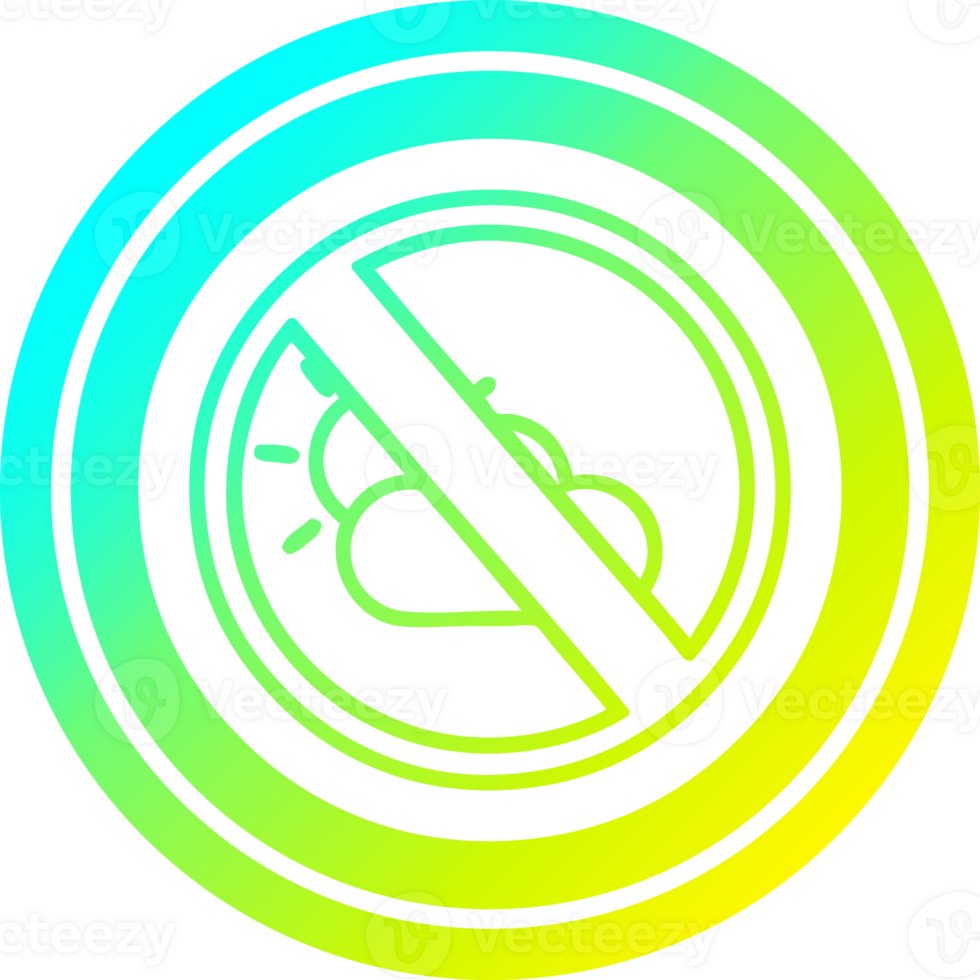 no weather circular in cold gradient spectrum png