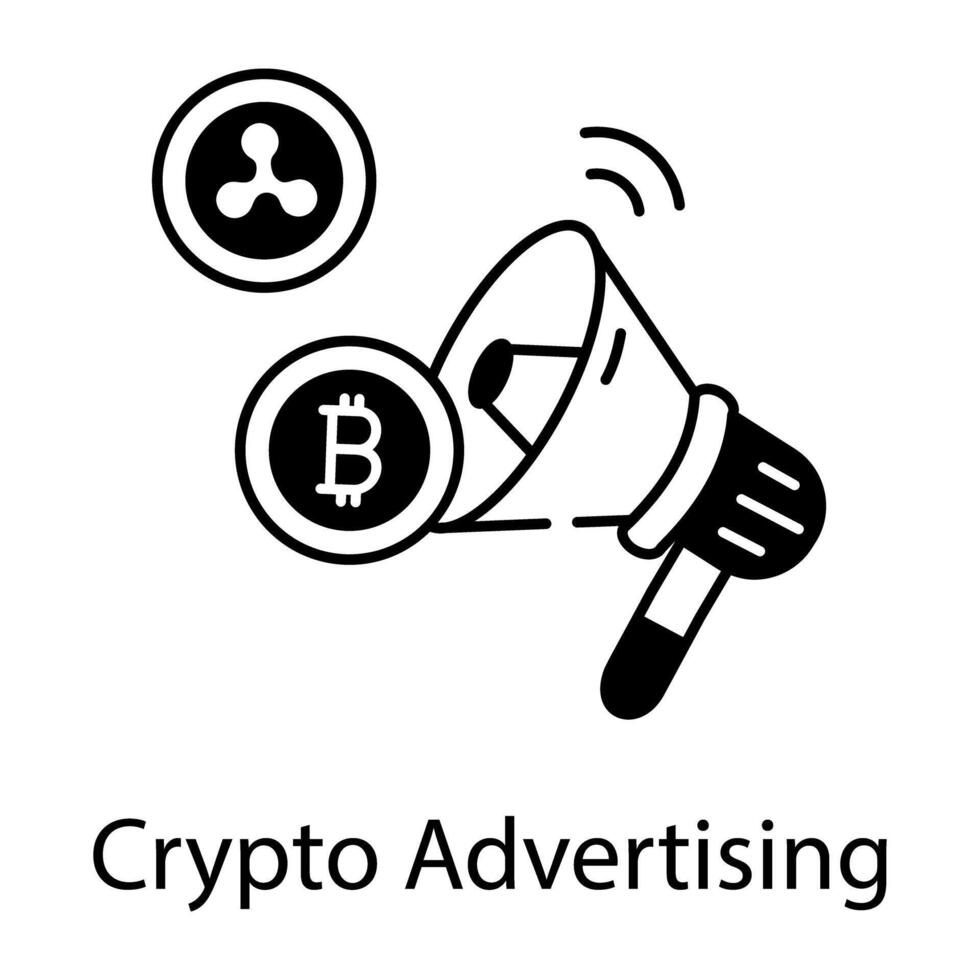 Crypto Technology Line vector