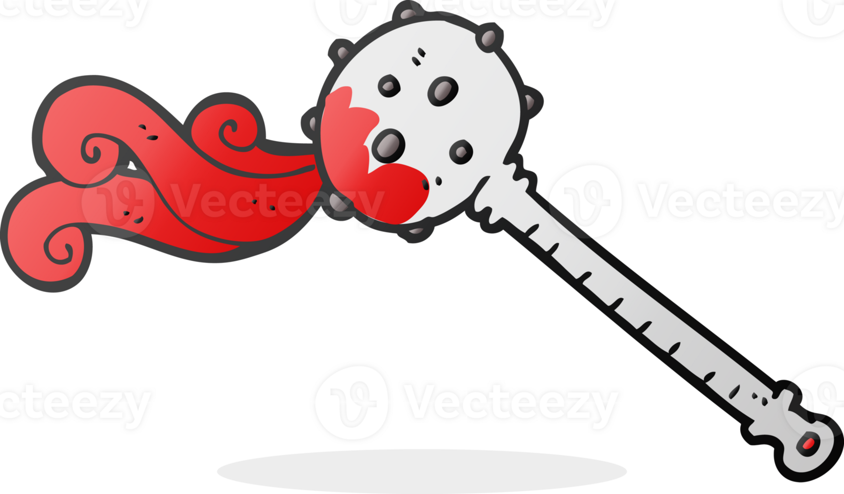 cartoon medieval mace png