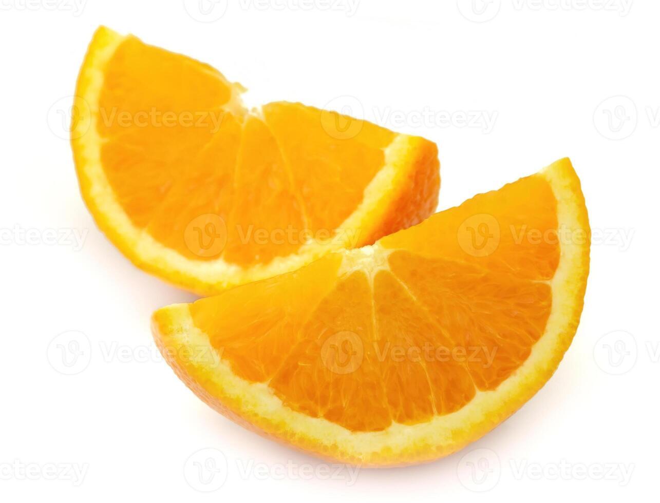 Two segments of an orange photo