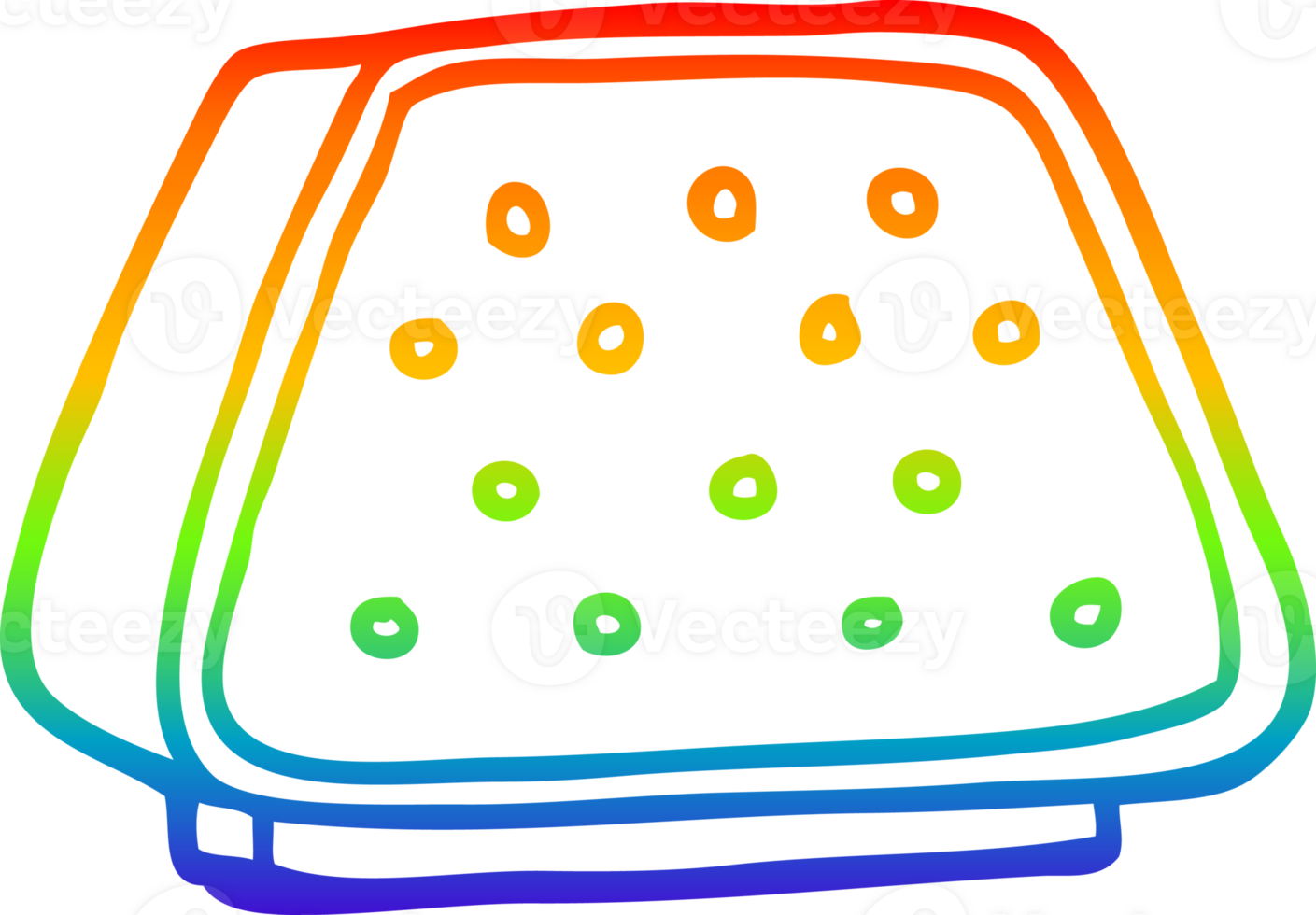 rainbow gradient line drawing cartoon desktop intercom png
