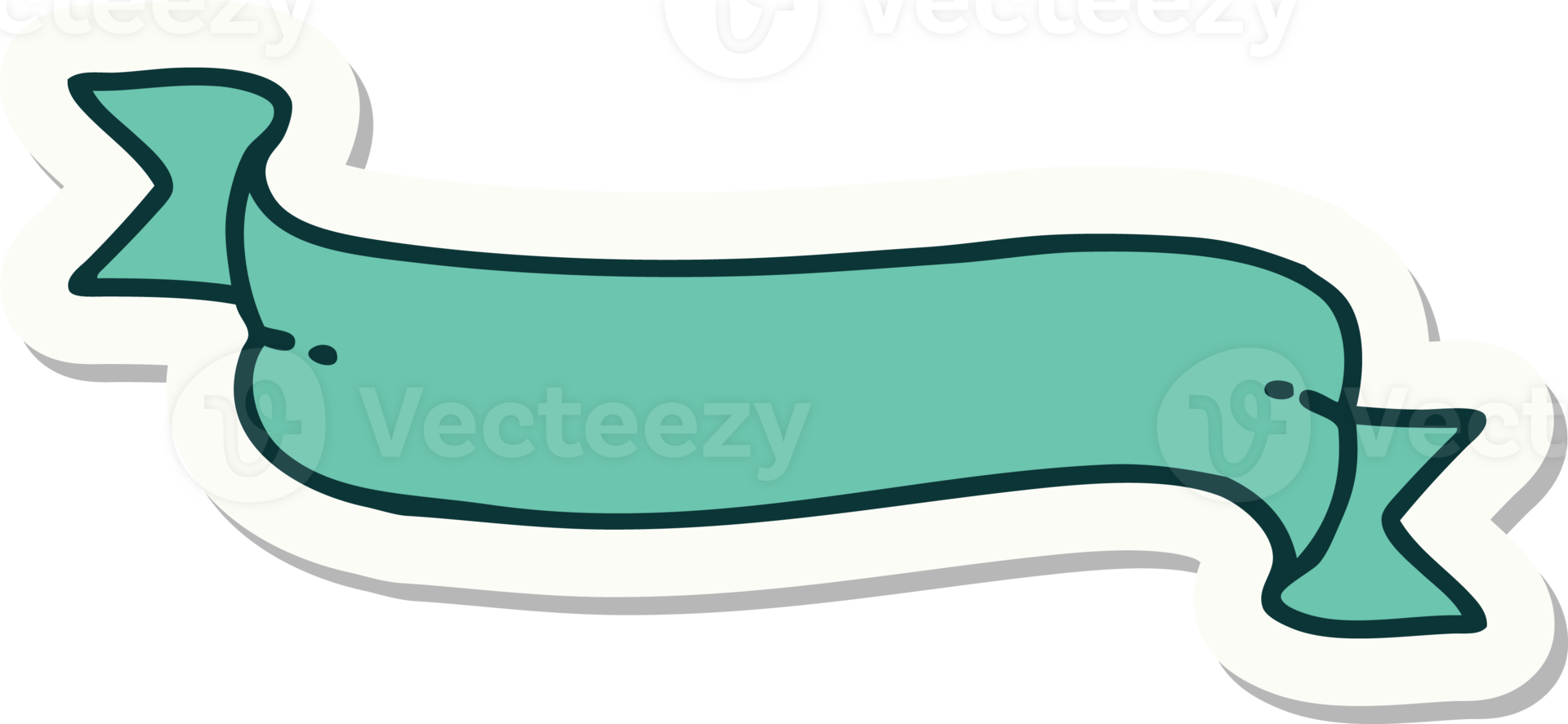 sticker of tattoo in traditional style of a banner png