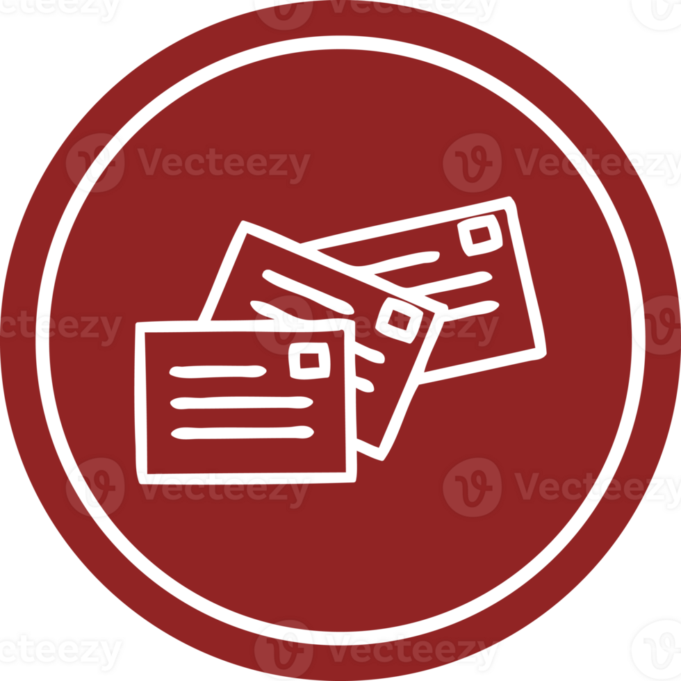 stack of letters circular icon symbol png
