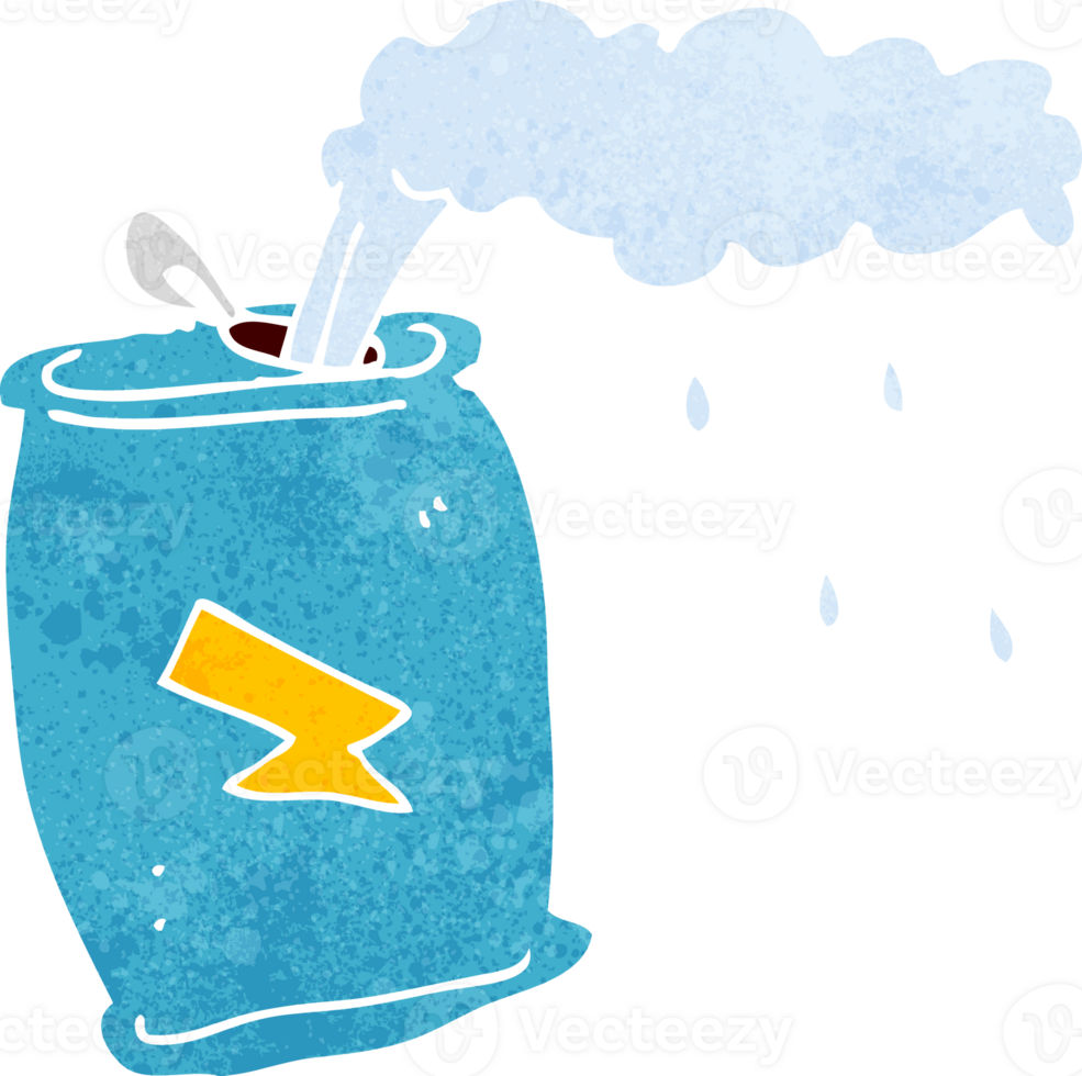 cartoon fizzing soda can png