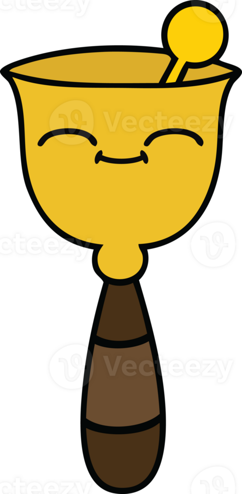cute cartoon of a school bell png