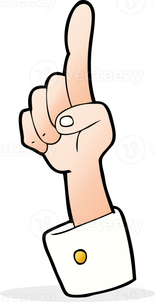 cartoon pointing hand png