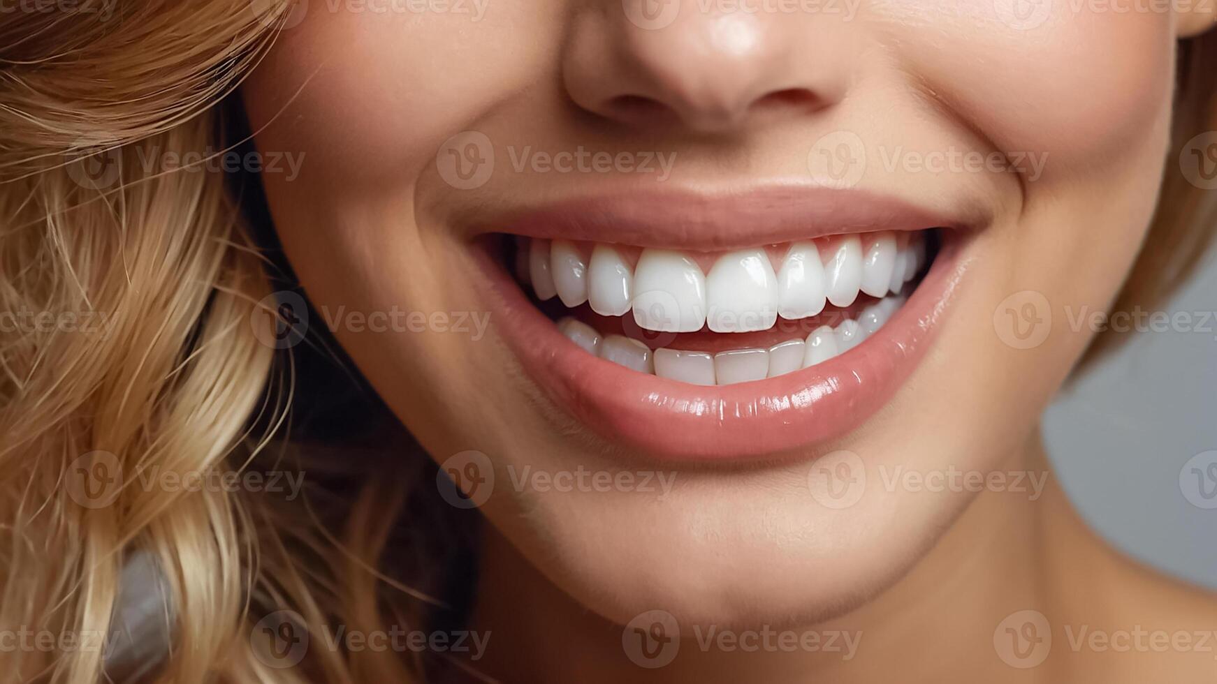 AI generated Beautiful woman smile photo