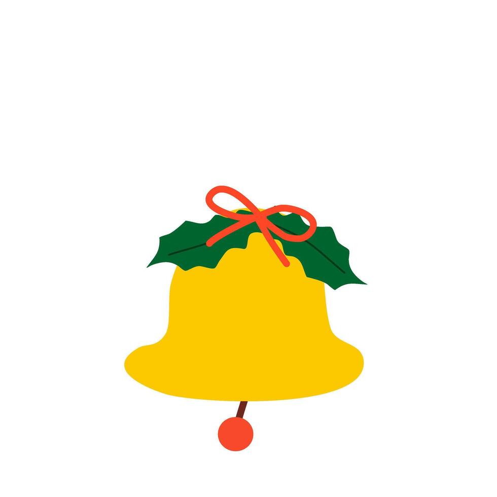 campana Navidad elementos vol 1 vector