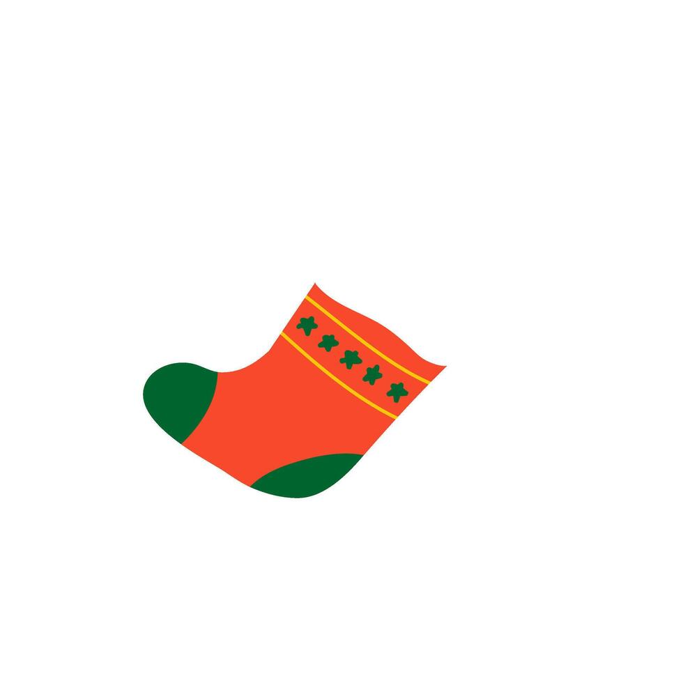 sock Christmas elements vol 1 vector