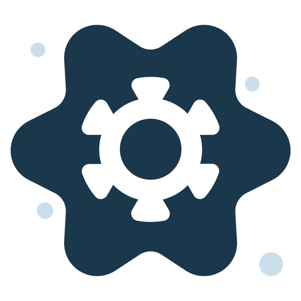 Setting gear icon cog vector
