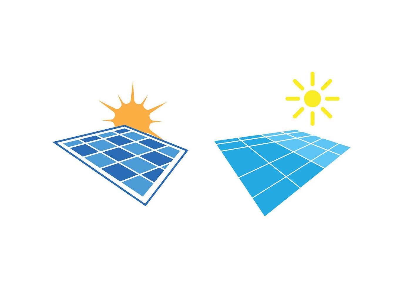 Solar panel icon design template isolated clipart vector