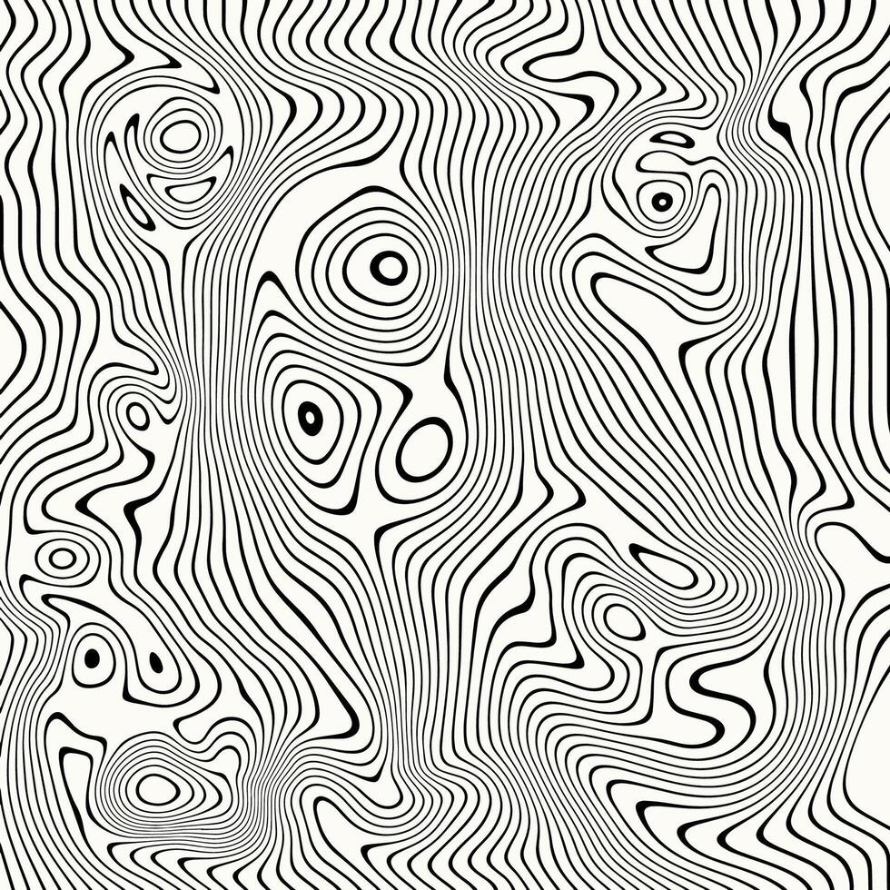 Black and white liquid texture design. Abstract vector background.