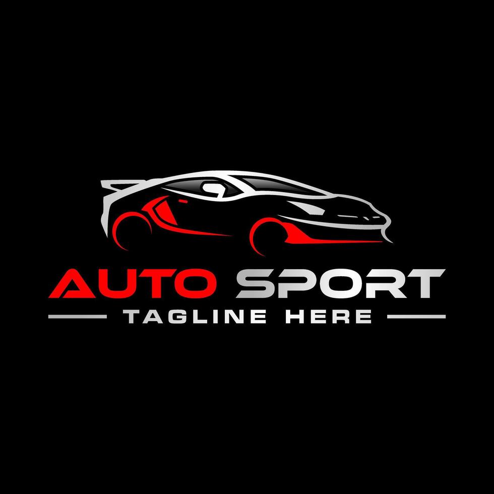 sports car automotive illustration logo vector