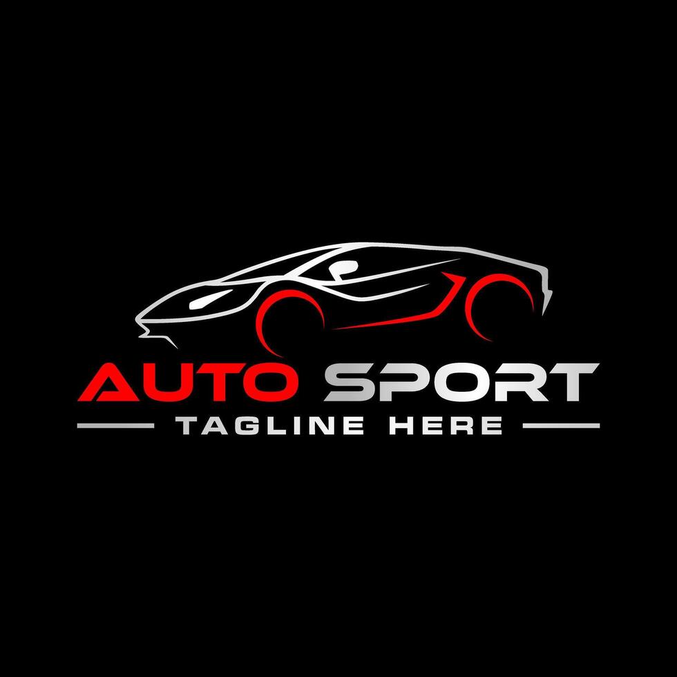 sports car automotive illustration logo vector