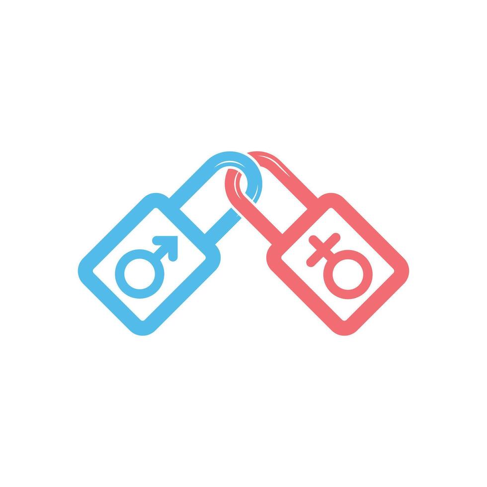unique and creative padlock logo design. vector