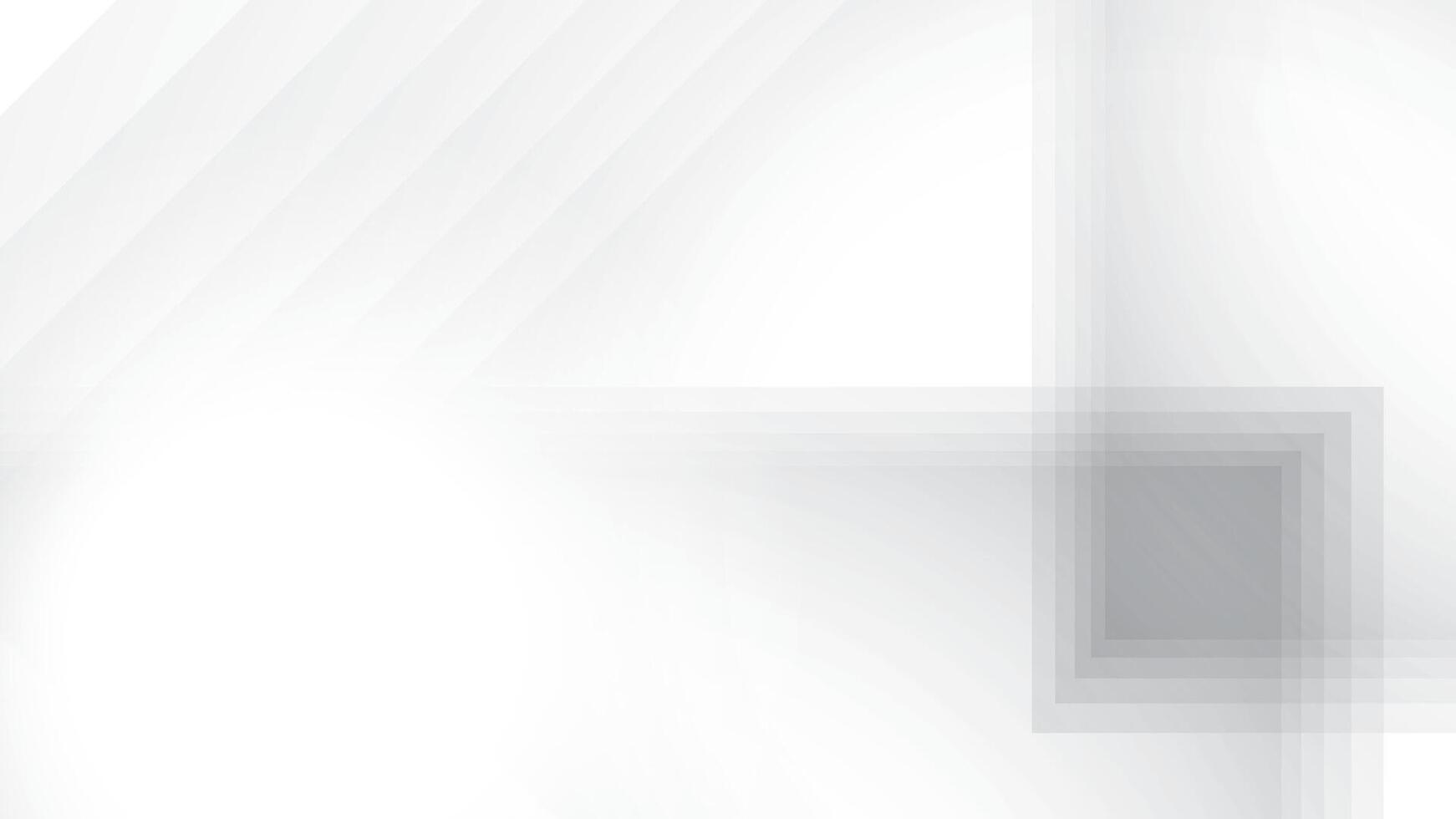 Abstract geometric white and gray color background with rectangle shape and straight lines. Vector illustration.