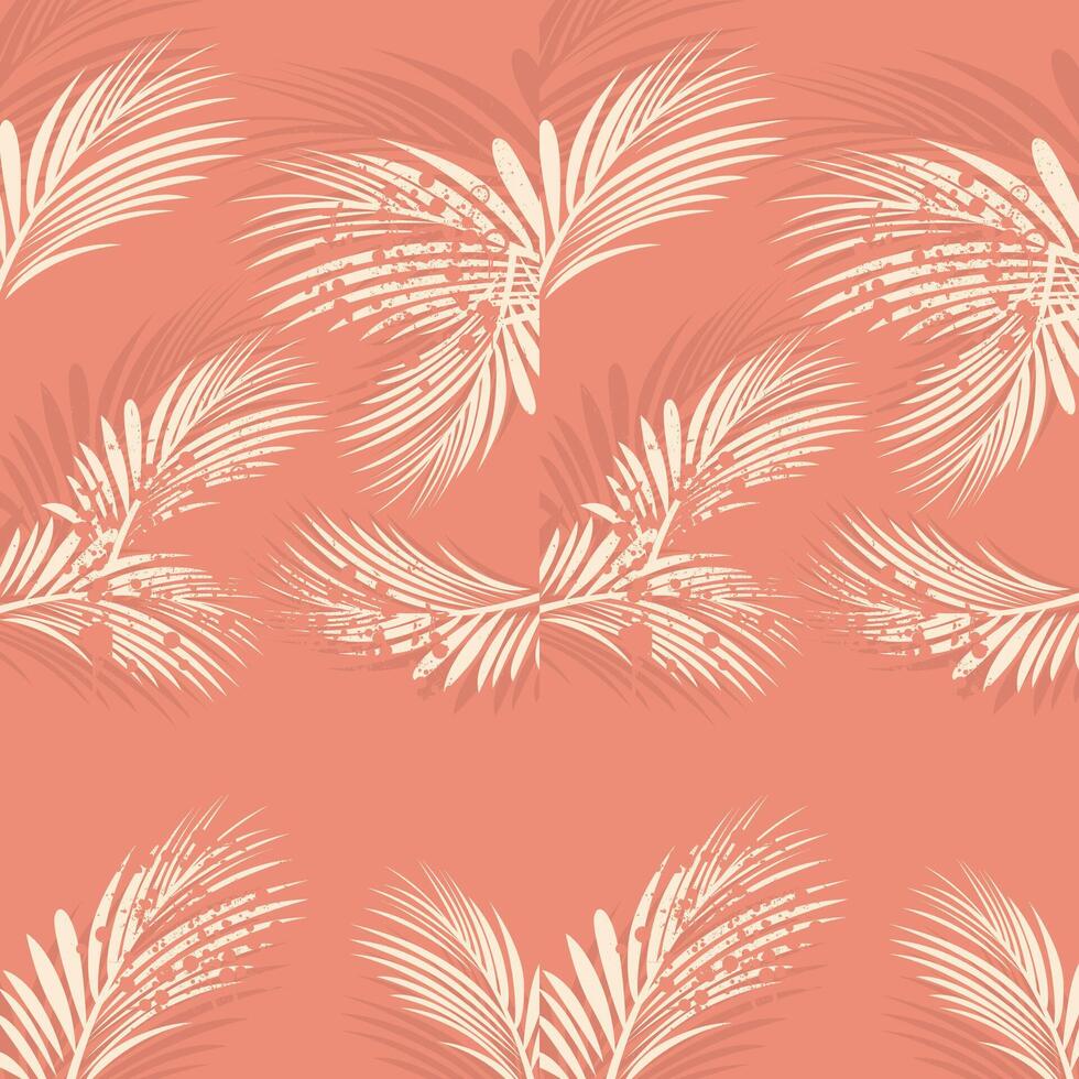 Seamless tropical pastel color vector