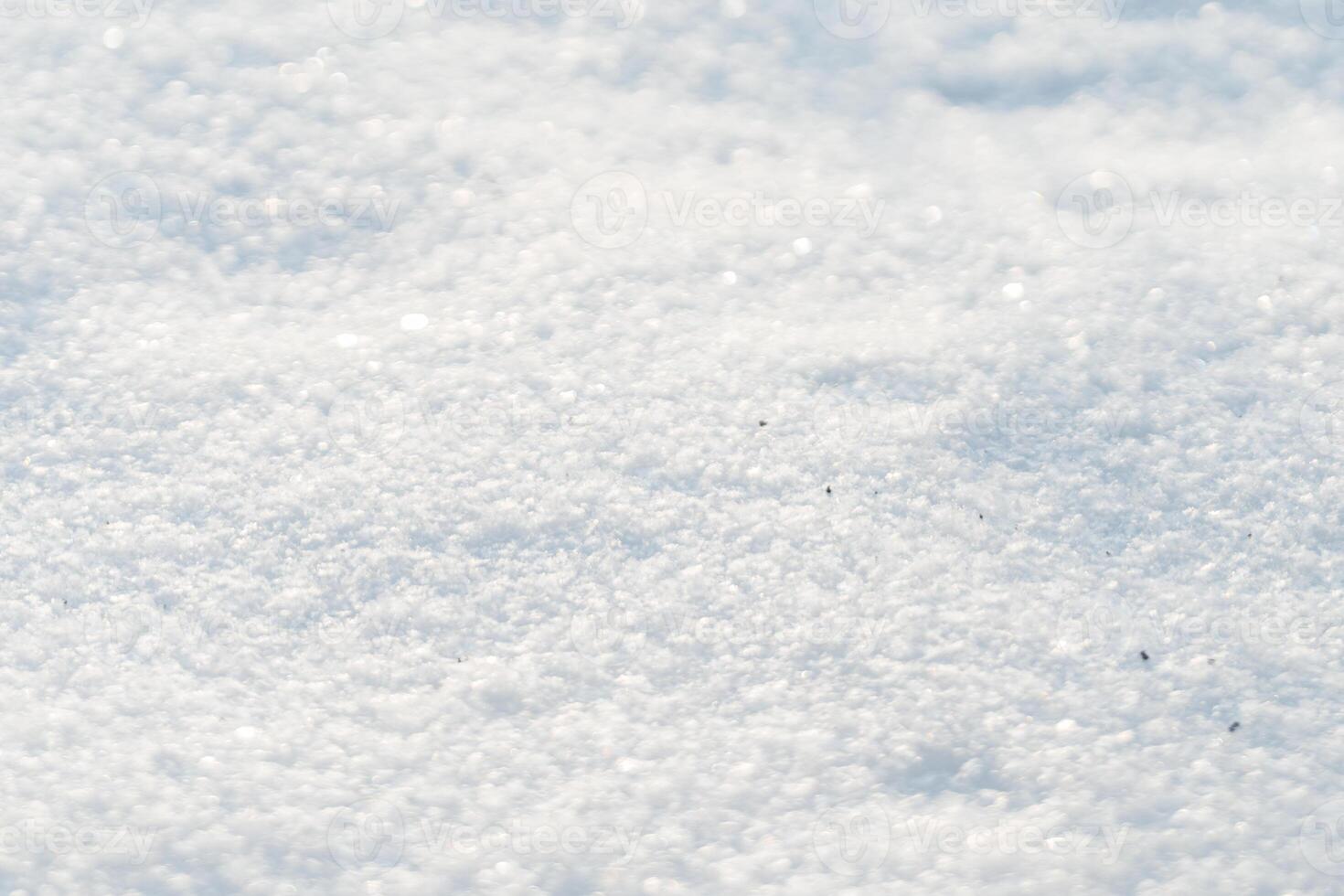 Snowy field. Winter background. Space for design and product photo