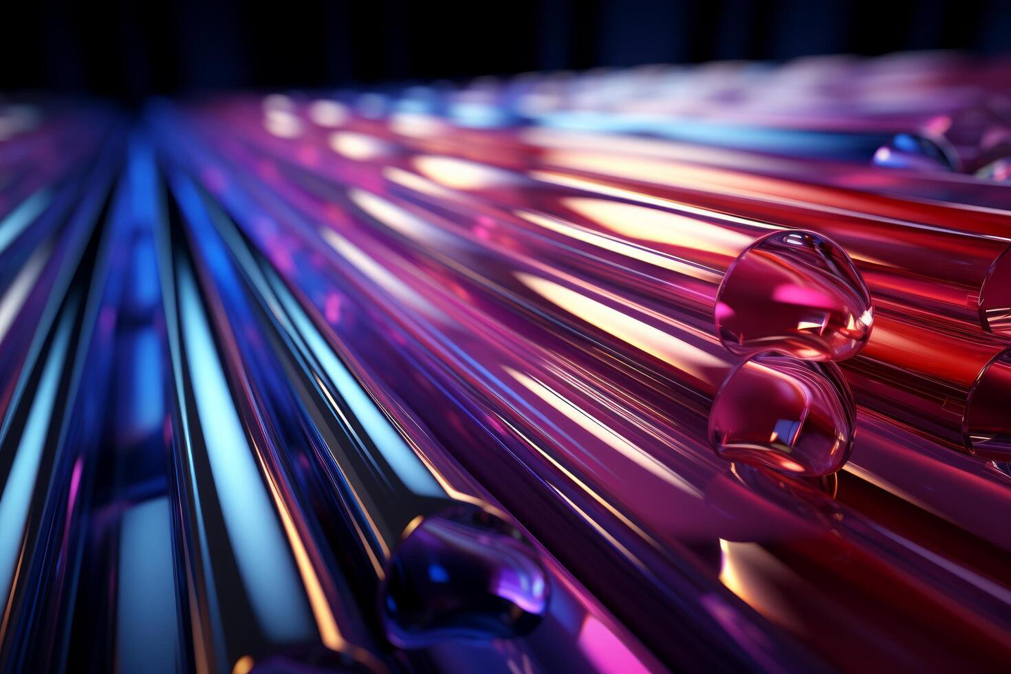 AI generated a line of is in blue and purple photo