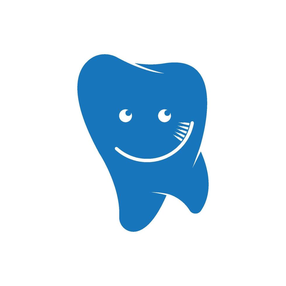 dental logo con cepillo de dientes ilustración vector