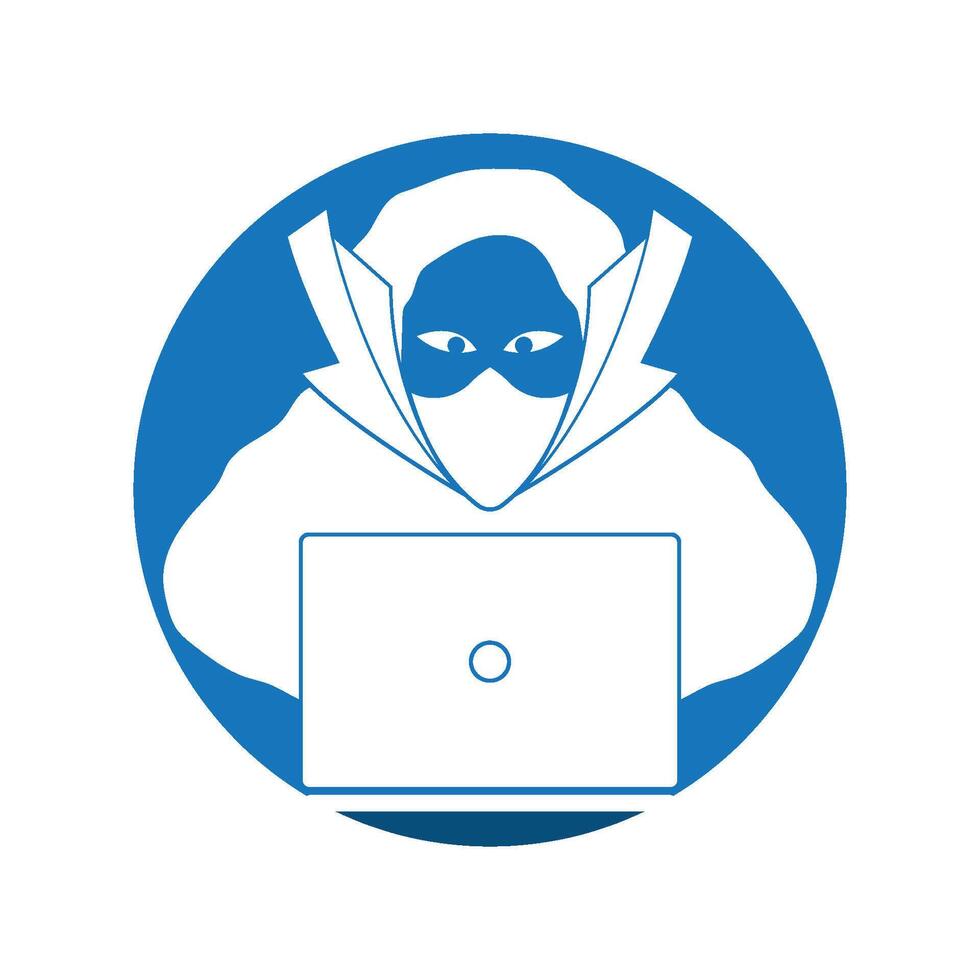anónimo hacker personaje ilustración vector diseño