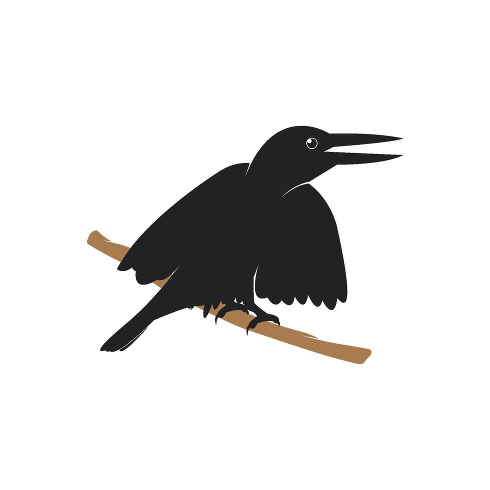 Diseño de ilustración de vector de plantilla de logotipo de pájaro