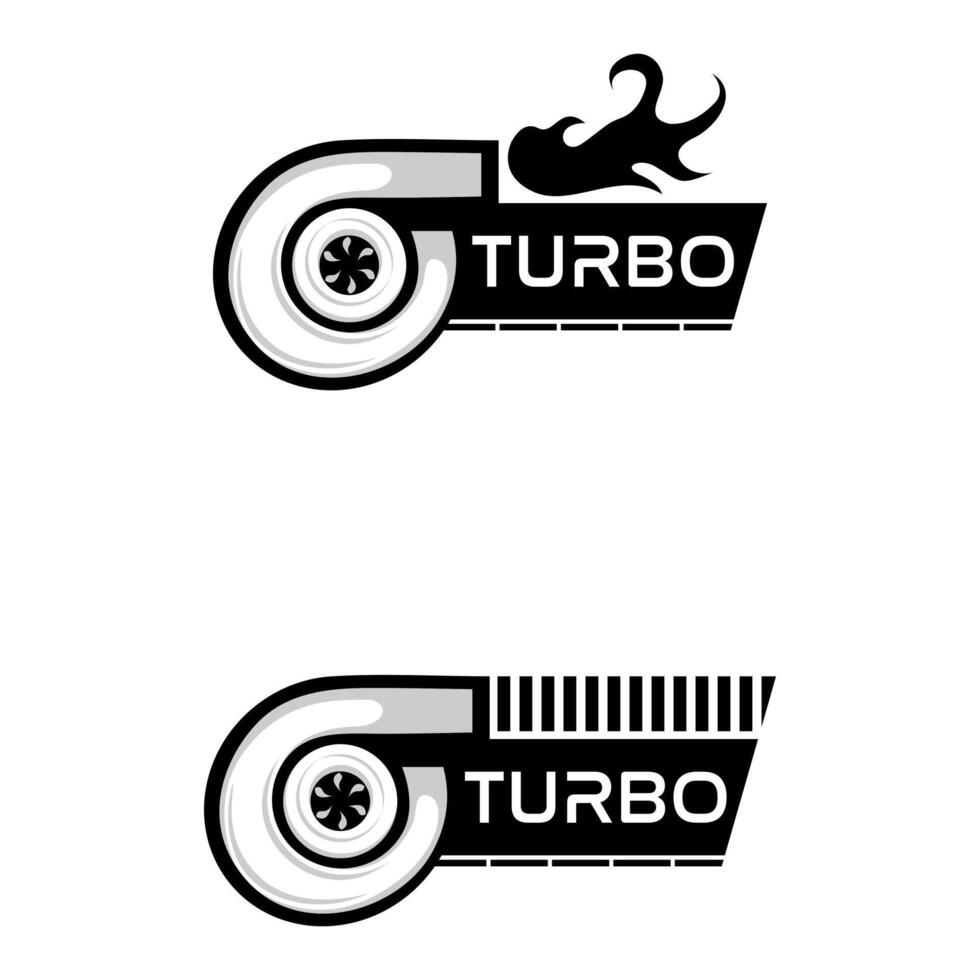 turbo máquina icono logo diseño vector