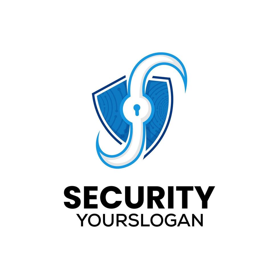 seguridad datos icono logo diseño vector