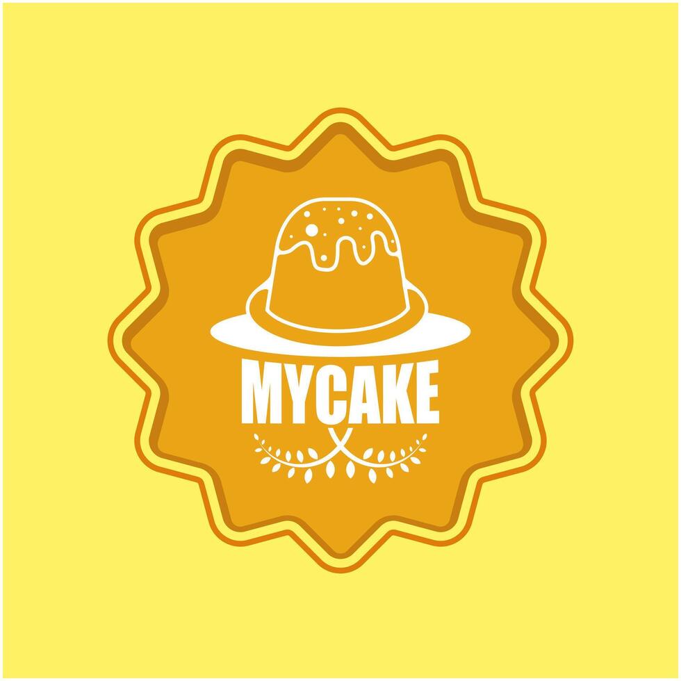 mi pastel creativo icono logo diseño vector