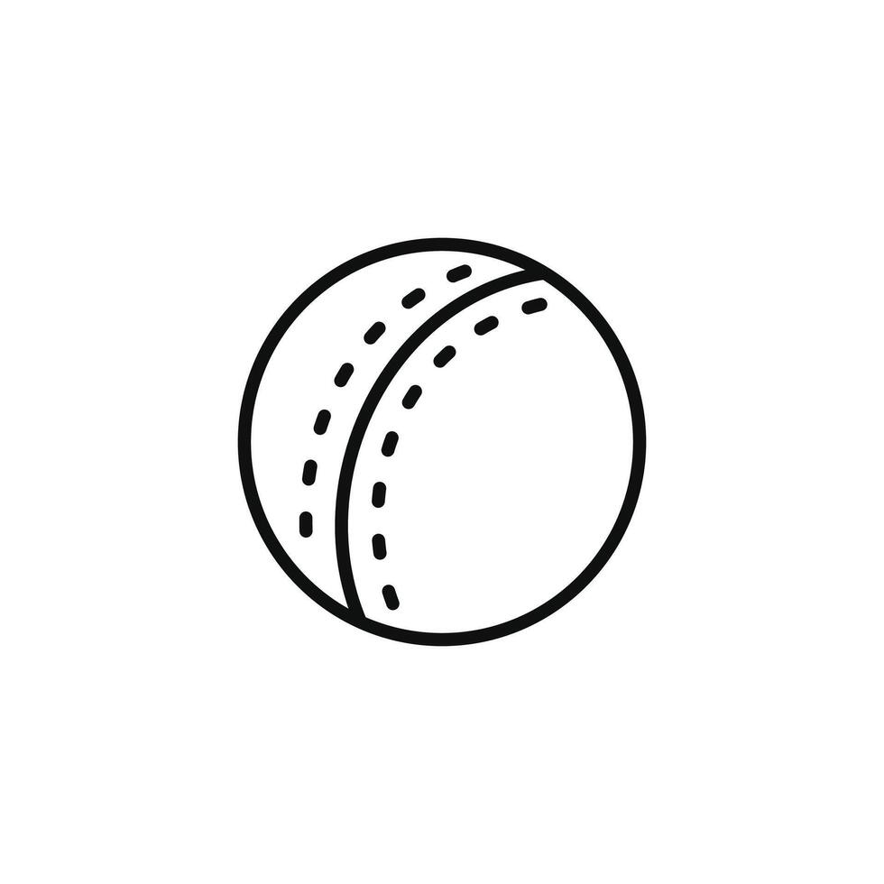 Grillo pelota línea icono aislado en blanco antecedentes vector