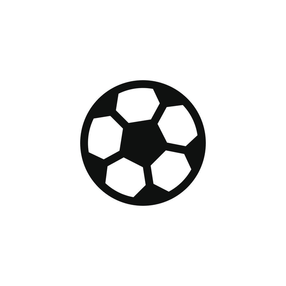 icono de balón de fútbol aislado sobre fondo blanco vector