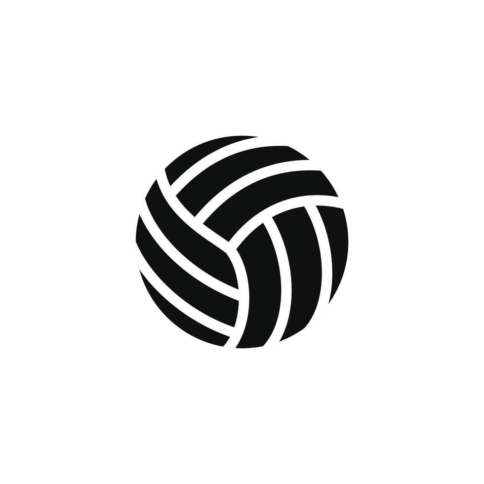 icono de voleibol aislado sobre fondo blanco vector