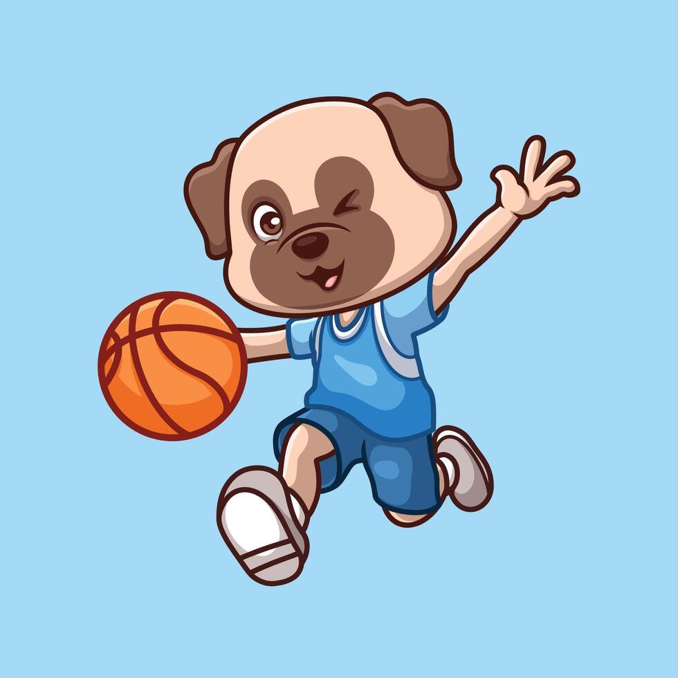 baloncesto pub linda dibujos animados vector