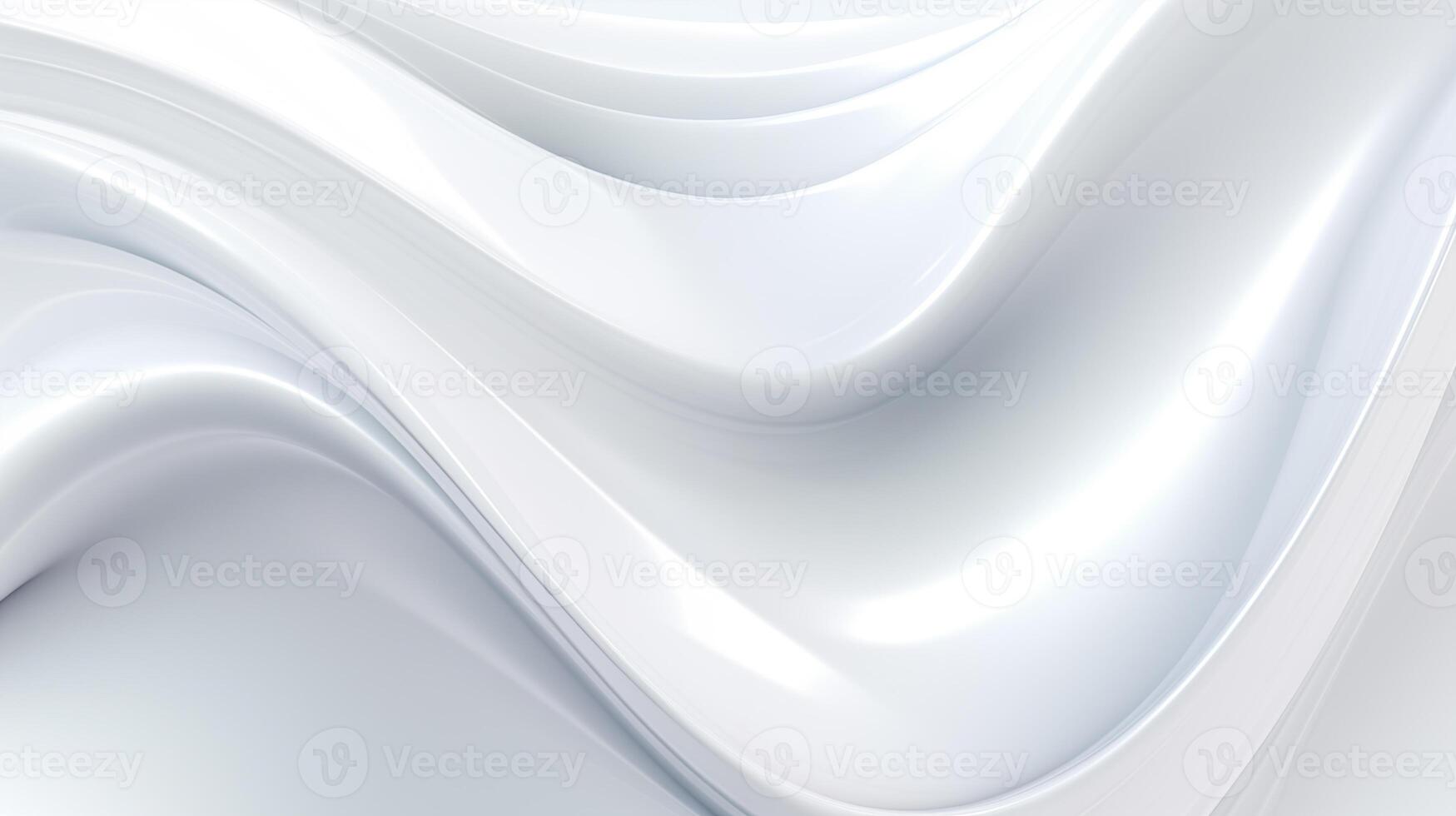 AI generated Abstract soft shiny white gray wavy line background graphic design. Elegant white gray modern architecture art. Blurred backdrop effect back. AI Generated. Ai. photo